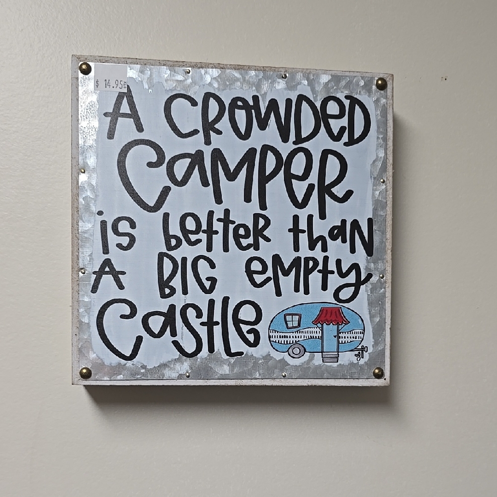 Decorative Wall Sign with Camper Design
